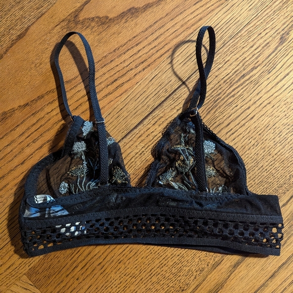 Oysho Black Floral Bralette - Picture 3 of 3